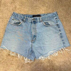 Calvin Klein - Size 36 denim blue light wash shorts.